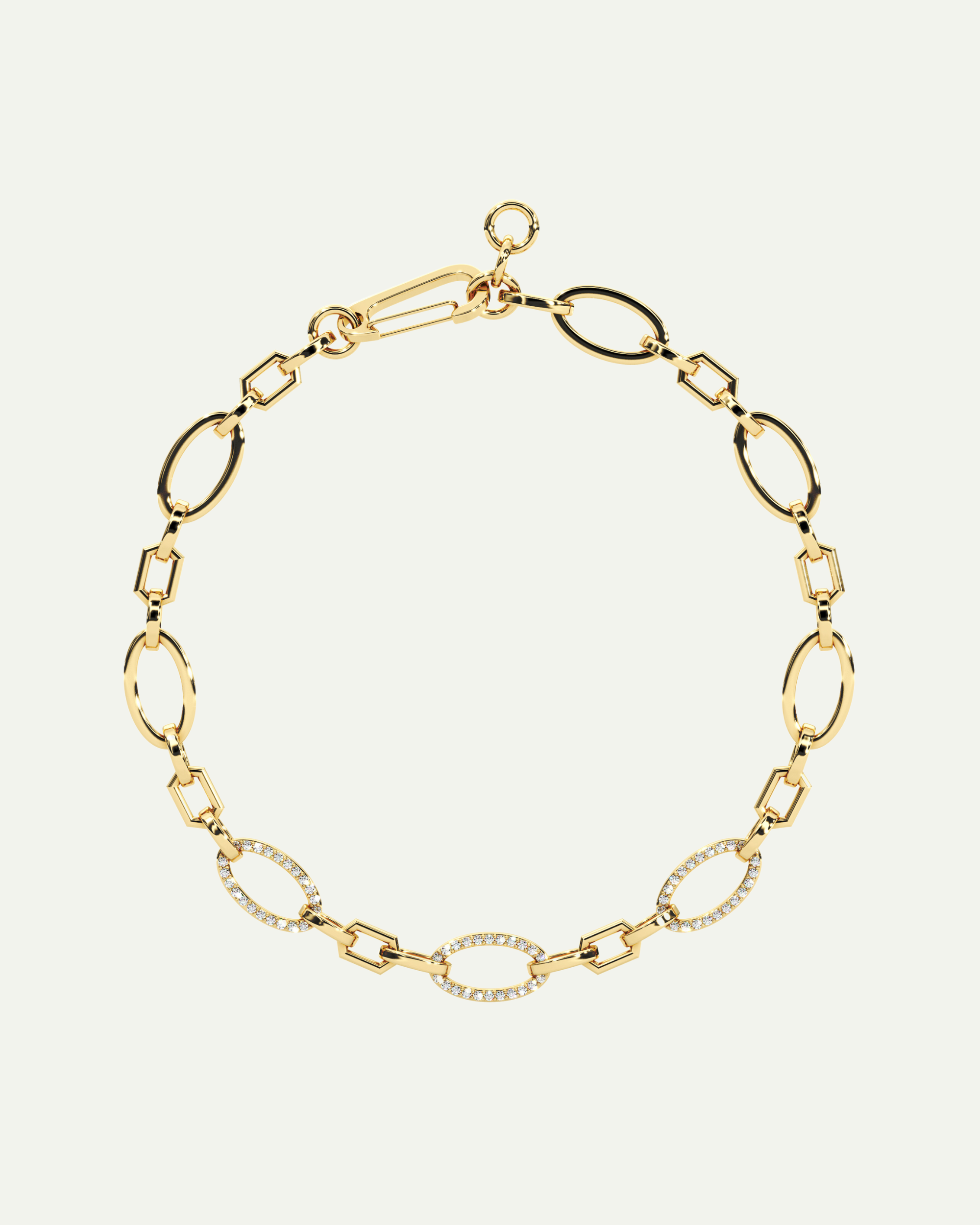Phoenix Link Necklace – Bold Zirconia Statement Piece