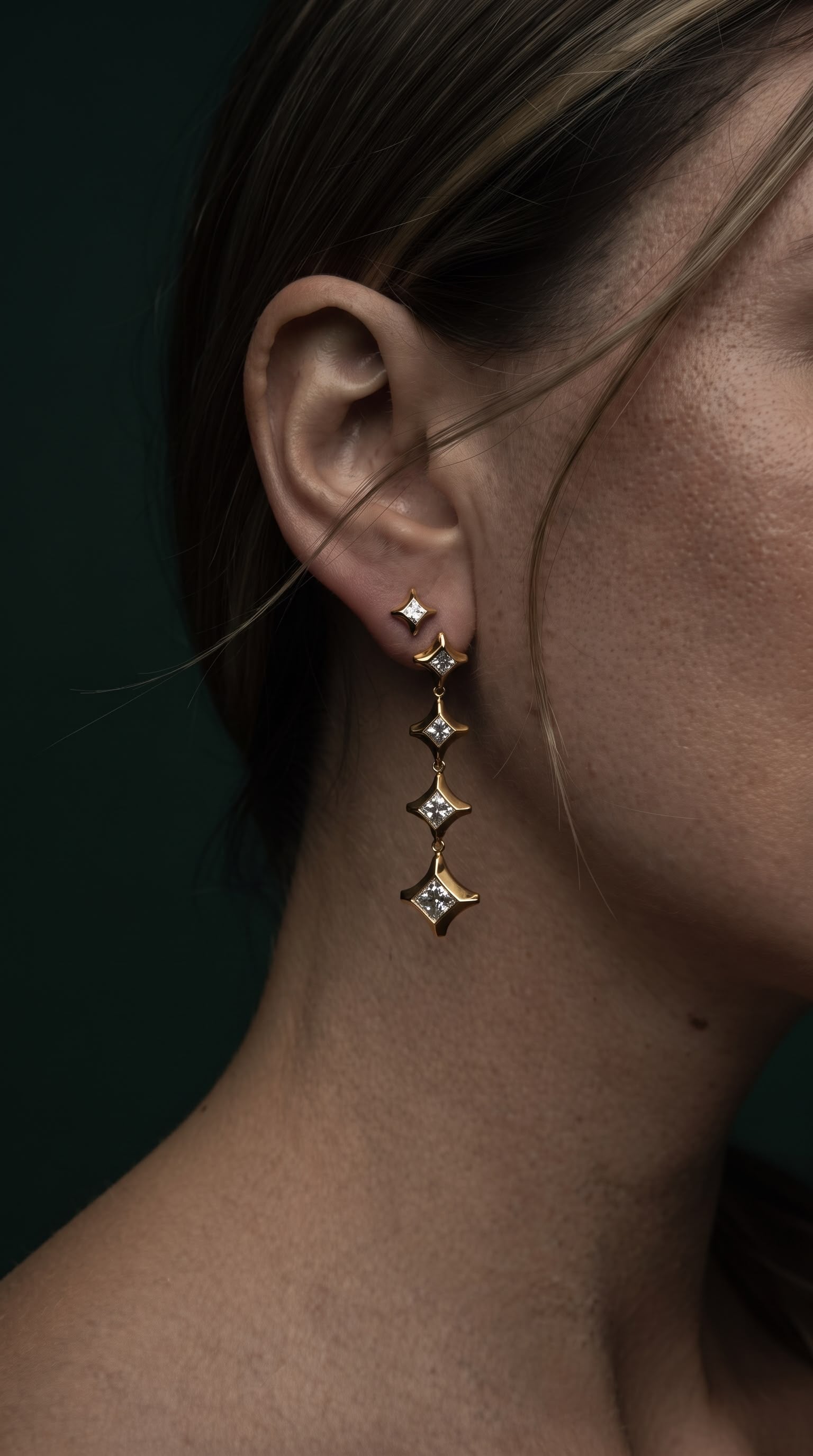 Emblem Four Earring