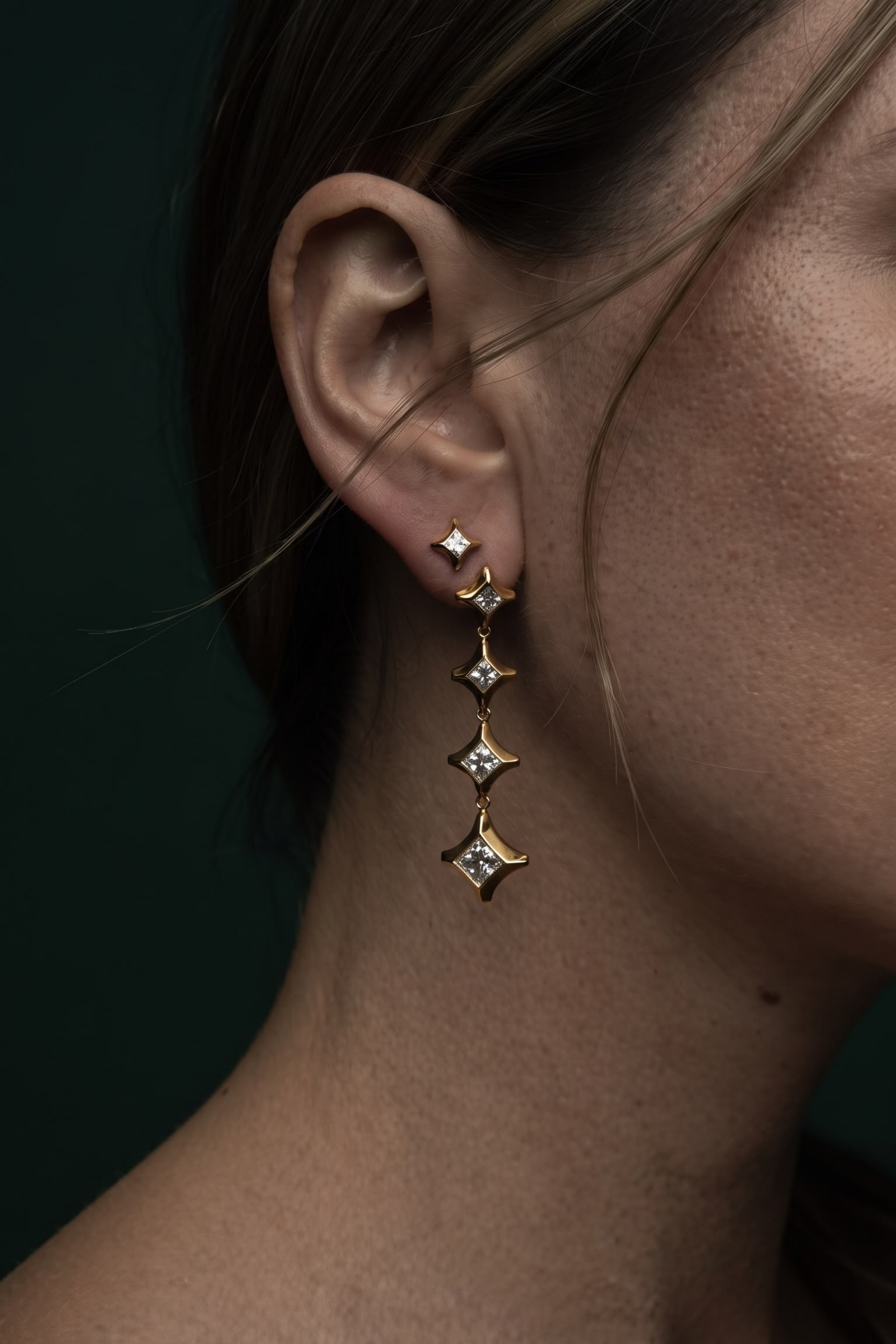 Emblem Four Earring