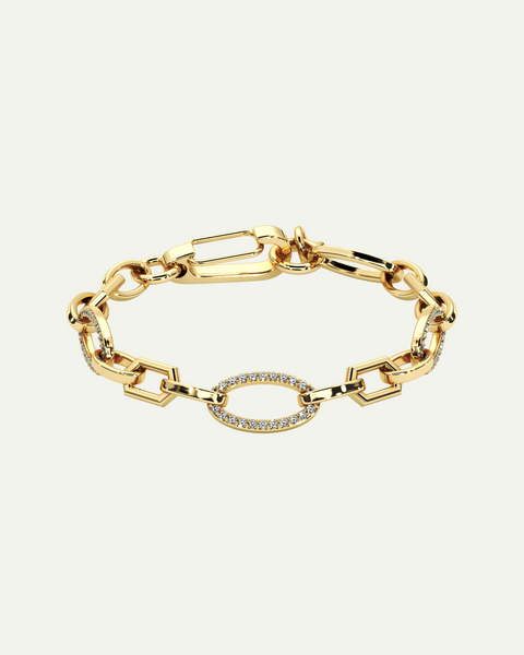 Phoenix Link Bracelet – Modern Zirconia Bracelet | Rimara Paris