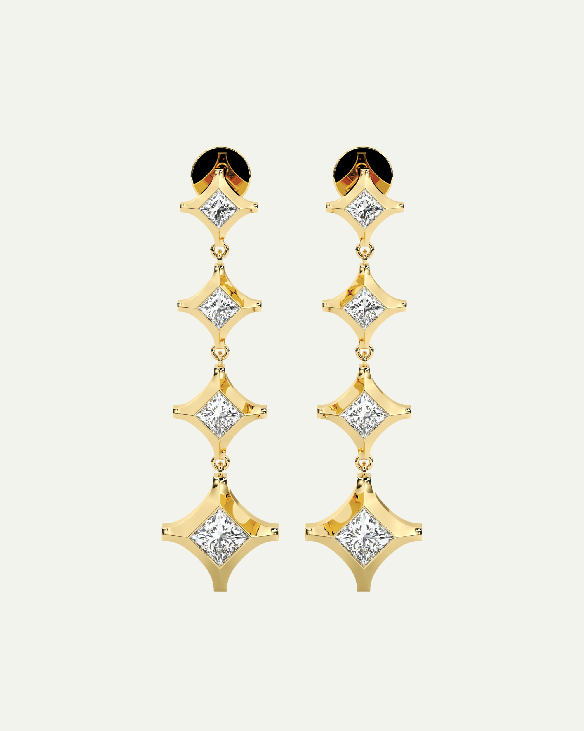 Emblem Four Earring