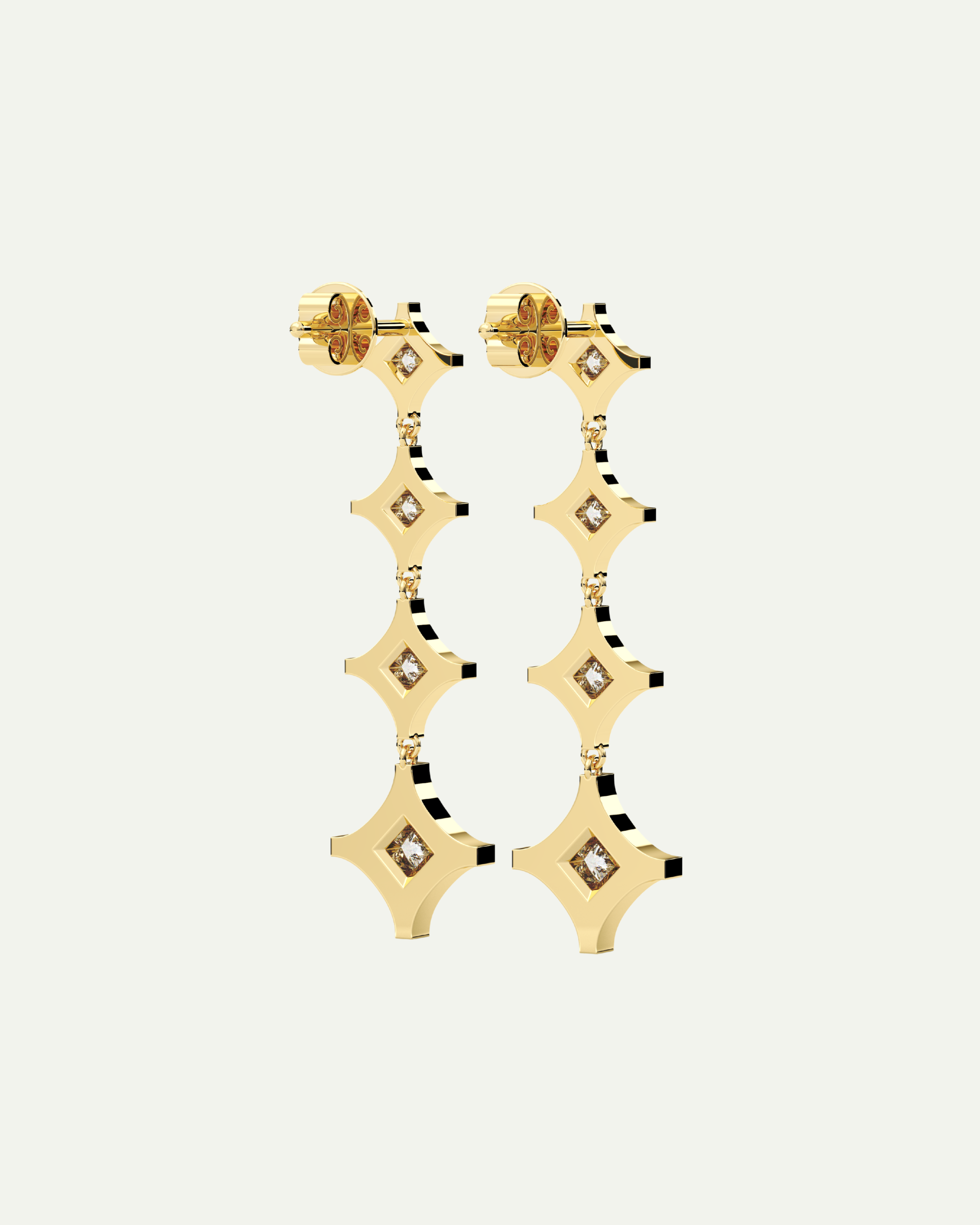 Emblem Four Earring
